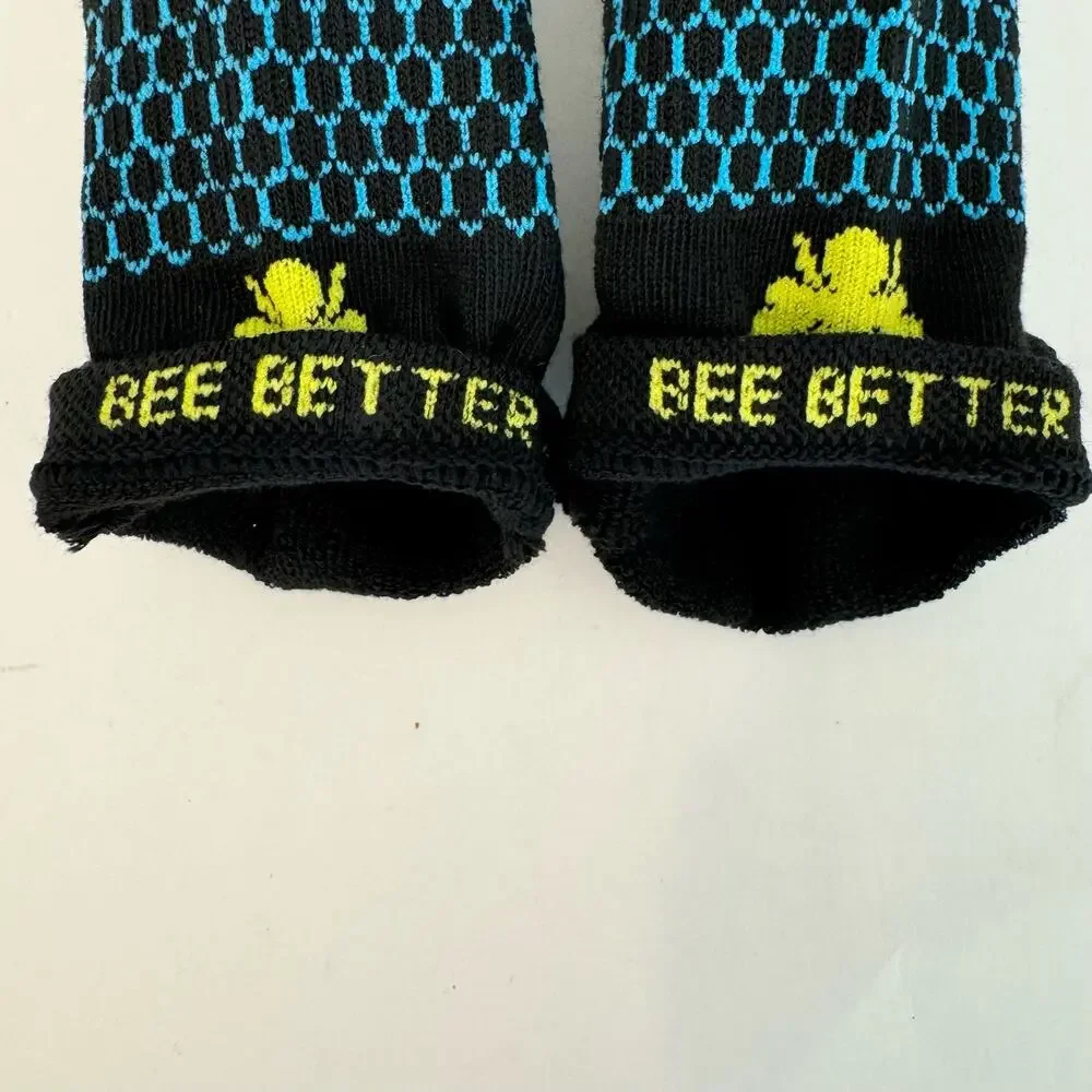 Bombas Low Cut Socks Black Honeycomb Size XS
